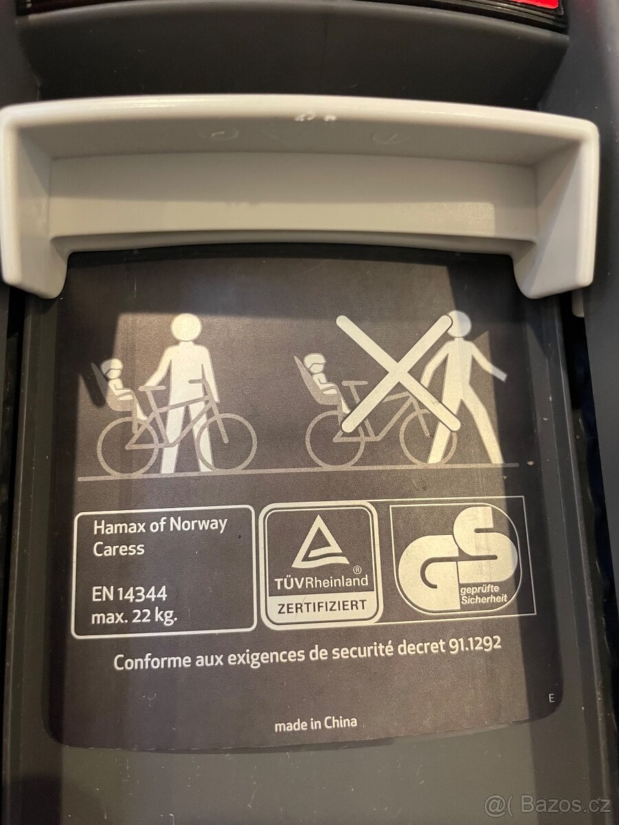 Hamax caress dětská sedačka na kolo - 5
