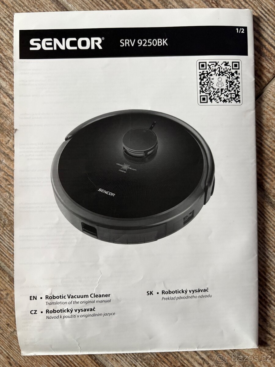 Prodám robotický vysavač SENCOR SRV 9250BK - 5