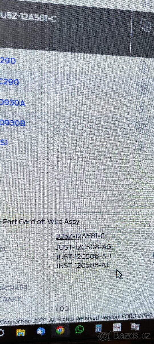 Ford mustang kabelový svazek - 5