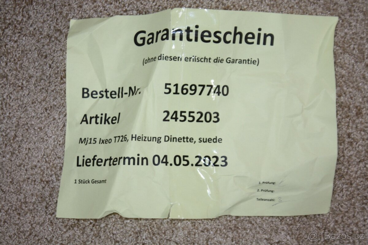 Bürstner Ixeo time 726G - nepoužitý nový koberec - 5
