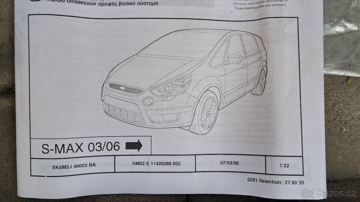 Ford S-Max střešní příčníky, nosič - 5