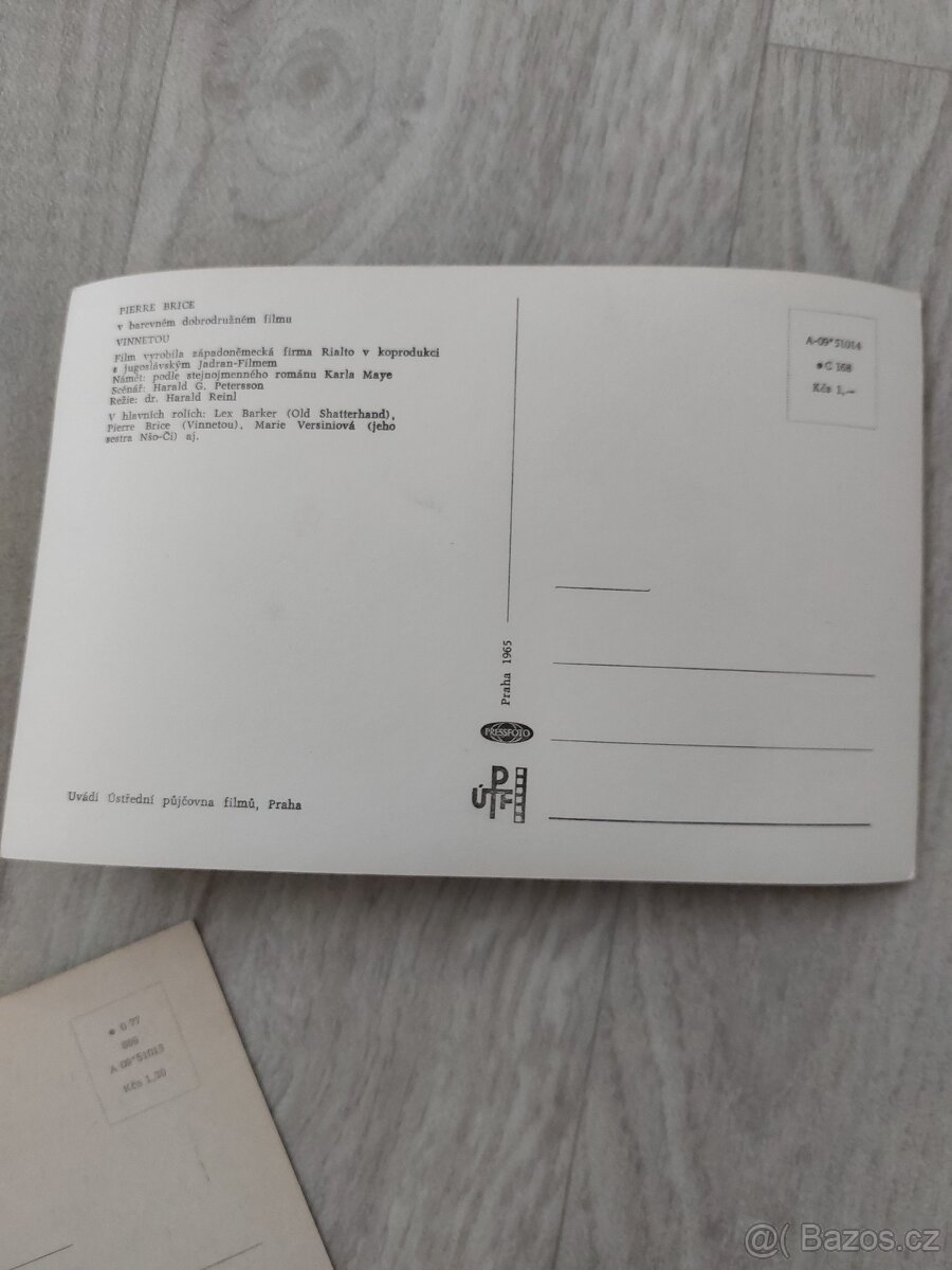 Prodám pohlednice fotky z filmu poklad na stříbrném jezeře - 5