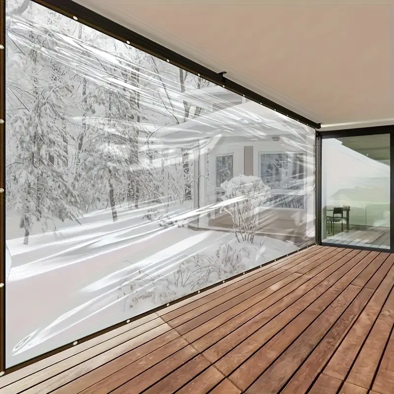 Plachty vodotěsné průhledné s očky na uchycení. - 5