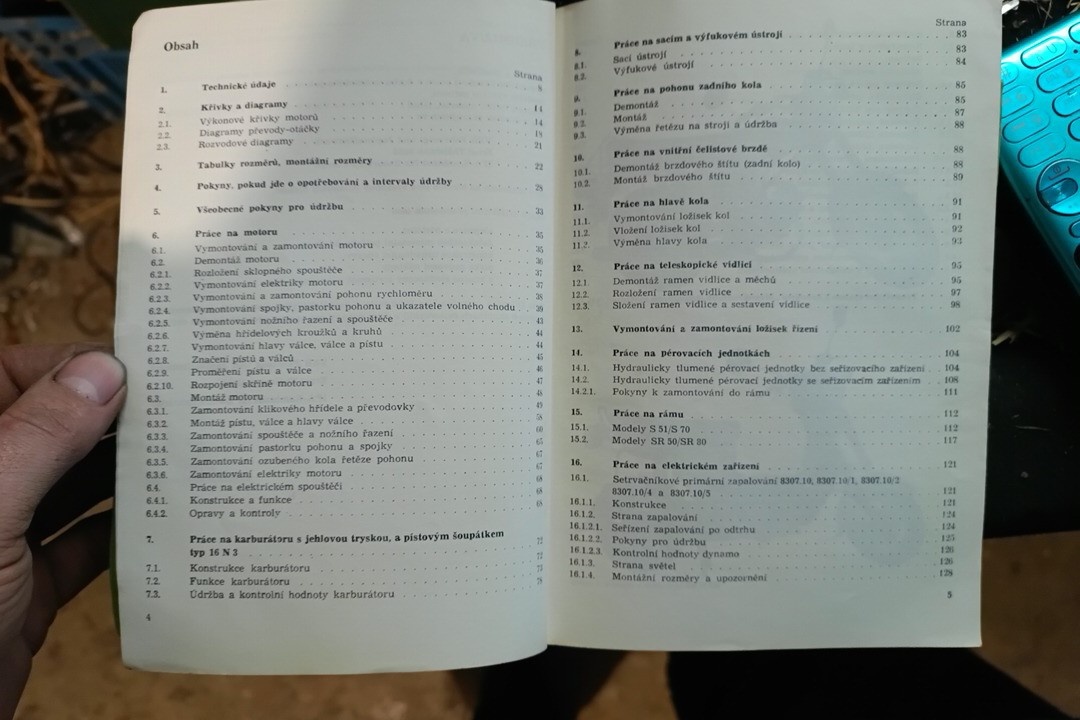Dílenská příručka,seznam náhradních dílů - 5
