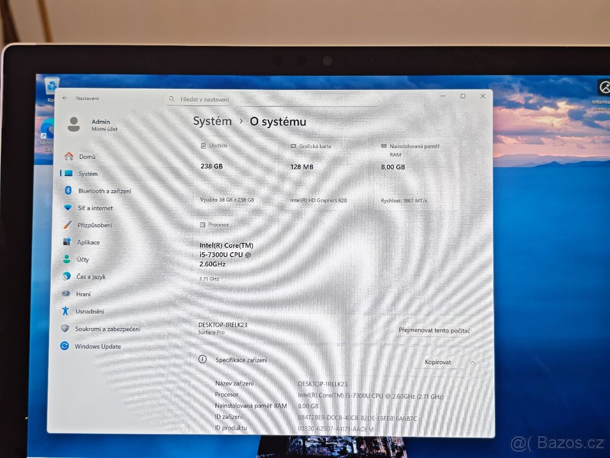 Microsoft SURFACE PRO 5, i5 8 GB RAM SSD 256GB - 5