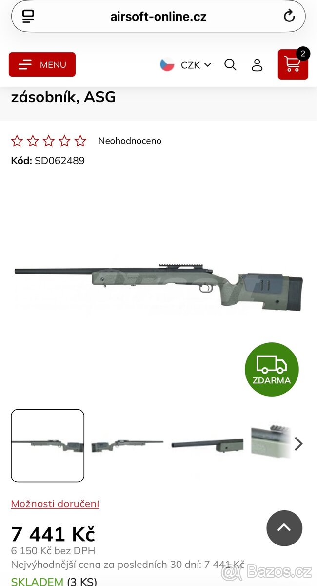 Airsoft sniper M40A3 OD - 5