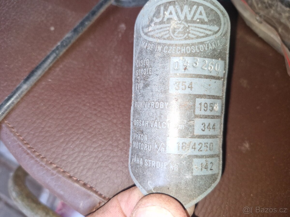 jawa 350/354 ,kývačka,bez tp rv 1958 - 5