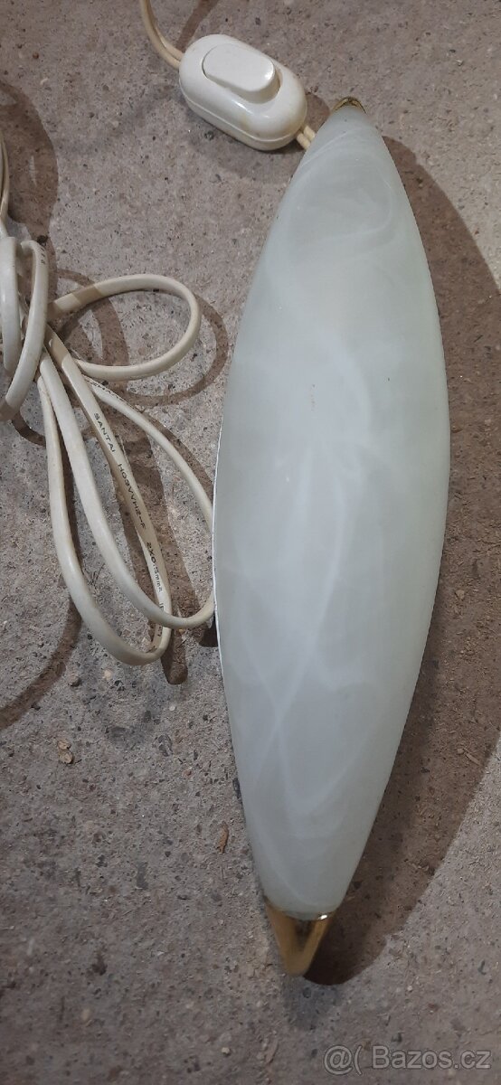 noční světlo, skleněná lampa - 5