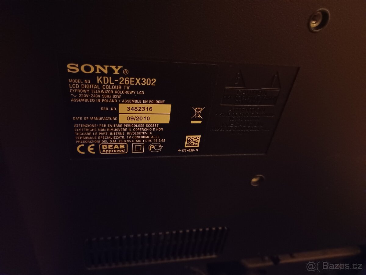 Televize, se top box, stolek a DVD přehrávač - 5