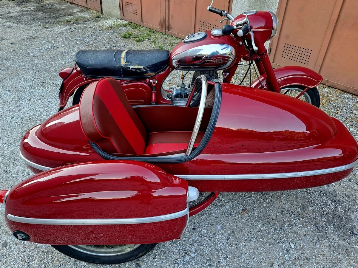 Jawa 250 + sidecar Velorex 560 - 5