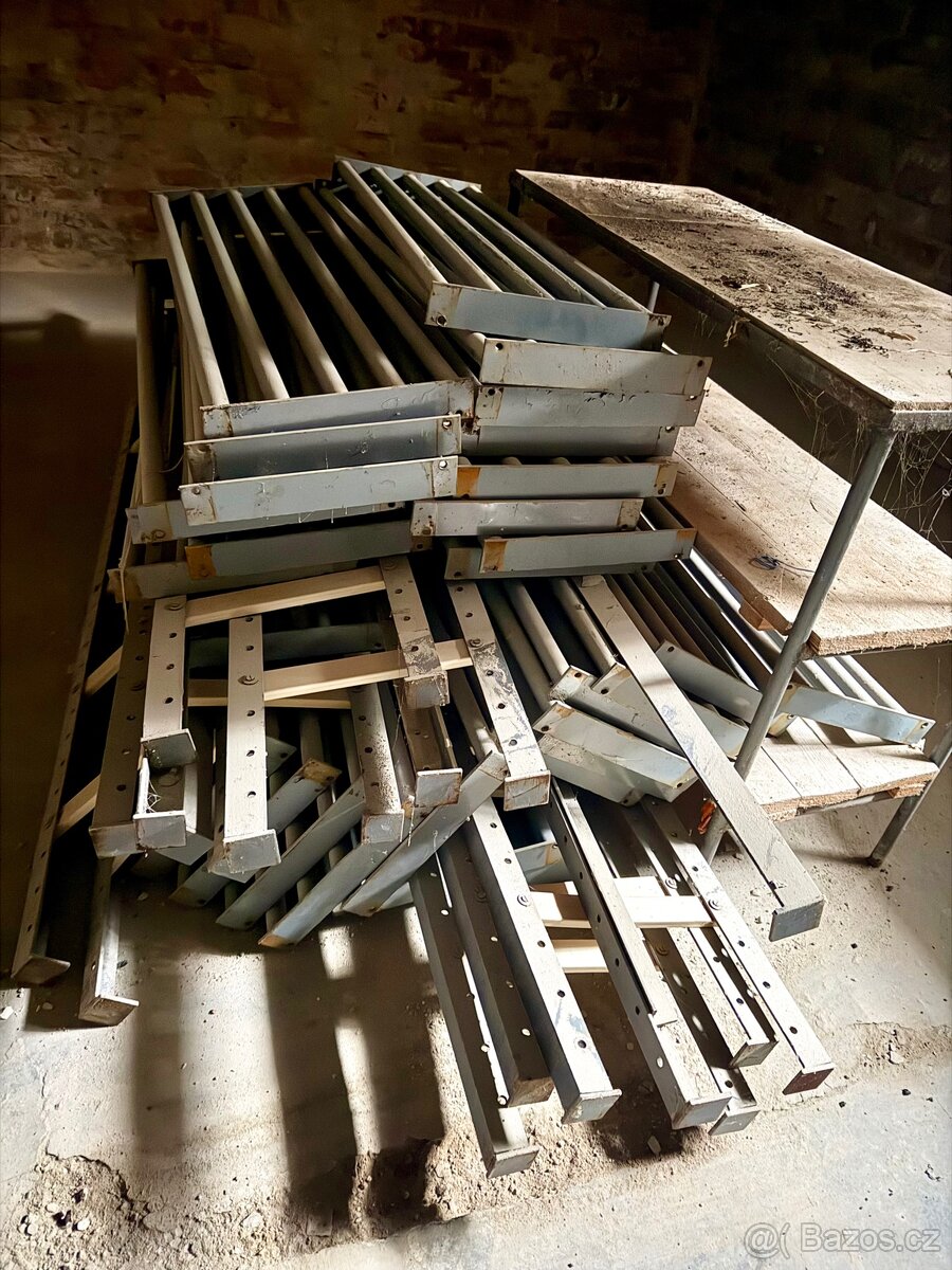 PRŮMYSLOVÉ OCELOVÉ REGÁLY | 180×100×33 cm | VYSOKÁ NOSNOST - 5