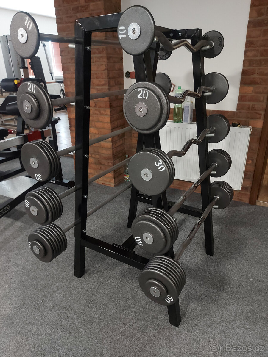 Bicepsová osa pevná váha (rovná, EZ) - NOVÁ - 5