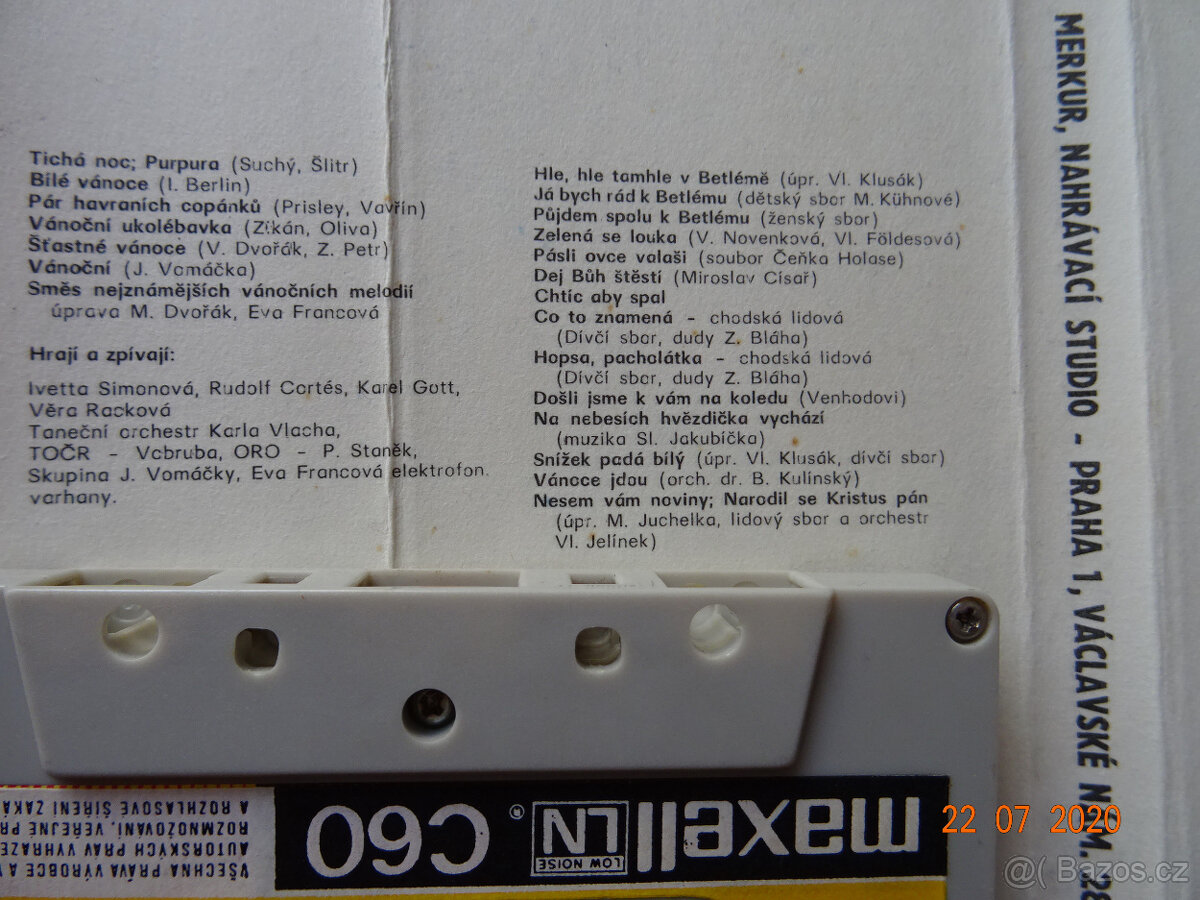 MC kazeta – VÁNOČNÍ PÍSNĚ A KOLEDY - české - 5