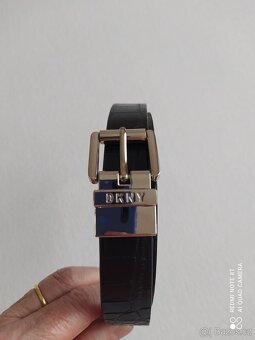 NOVÝ KOŽENÝ PÁSEK, zn. DKNY - 5