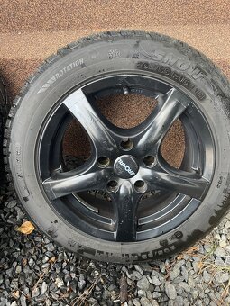 ALU kola Ronal 5x120 16” + zánovní zimní pneu 205/55 R16 - 5