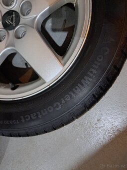 Alu kola 5x108 r 16 + zimní pneu 205/60/r16 Continental - 5