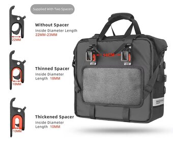 Boční tašky (Textilní "kufry" na motocykl) 2 ks - 5