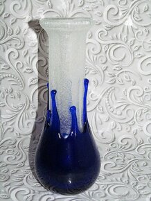 Retro váza hutní sklo - Pavel Ježek vzor č. 7606, Škrdlovice - 5
