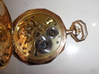 Prodám za cenu zlata CELOZLATÉ 14K kapesní hodinky - 5