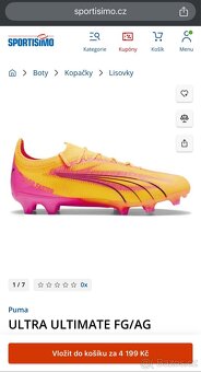 Kopačky PUMA ULTRA ULTIMATE FG/AG - 44,5 EUR - 5