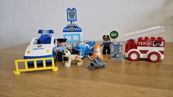Lego Duplo Policie + Hasic+ Motorka+ Pes - 5