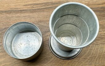 Pohárek ČSSR skládací cestovní hliník RETRO KOUSEK - 5