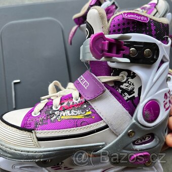 Dětské brusle WORKER 2v1, vel. 29-32 - kolečkové/inline - 5