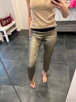 Armani zlaté kalhoty - 5