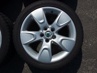 Originální alu kola Škoda Fabia 205/45 R16 - 5