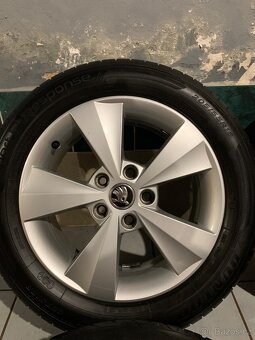 Alu kola Škoda R16 5X112 LETNÍ PNEU 205/55 R16 7mm - 5