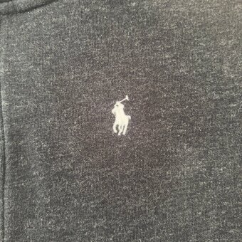 Ralph Lauren Polo černošedá mikina s kapucí | vel. M - 5