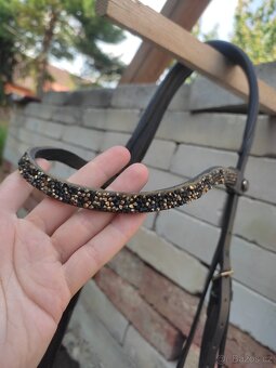 HKM uzdečka se zlatým kováním - 5