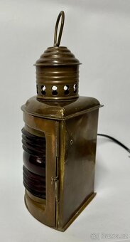 Starožitná lampa PORT krásný TOP kousek - 5