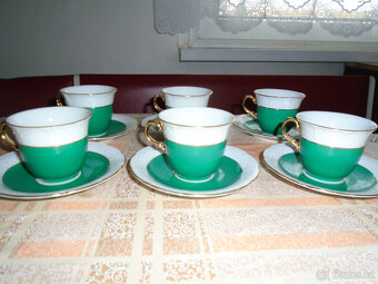 Prodám starožitné hrníčky Madein Scehoslovakia,skleničky - 5