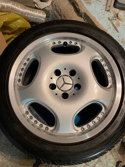 Alu kola Mercedes r17 5x112, letní pneu - 5