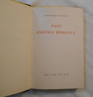 Jaroslav Durych - Paní Anežka Berková - 1944 - 5