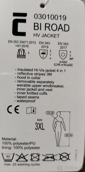 Silničářská pracovní bunda 4v1 - zimní, silně reflexní - 5