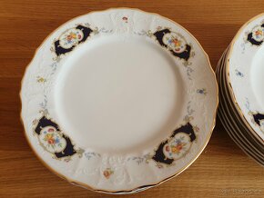 Talířová sada kytky s černým zdobením Bernadotte - 5