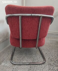 Funkcionalistické chromované křesla Gotvald - 2 ks - 5