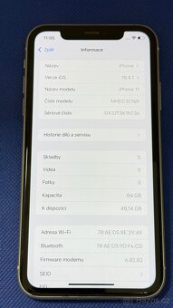 iPhone 11 64GB White,pěkný stav, nová baterie - 5