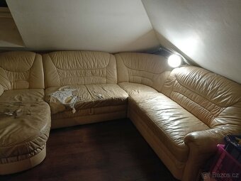 Kožená sedačka a křeslo - 5