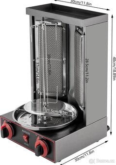 Nový plynový gril na kuře nebo kebab 3000W - 5