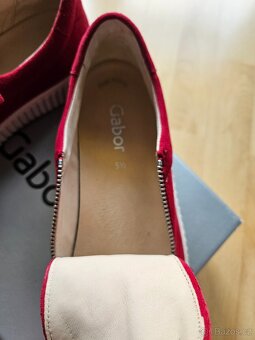 Dámské červené polobotky zn. GABOR - 5