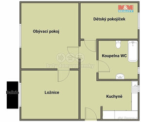 Pronájem bytu 2+1, 58 m², Bechyně, ul. Na Libuši - 5