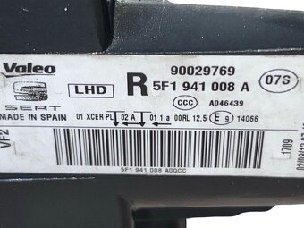 LED pravý přední xenon bixenon 5F1941008A Seat Leon FR 5F 14 - 5