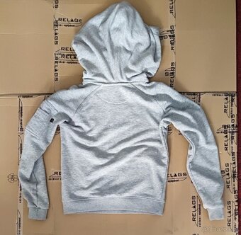 Šedá melanž mikina Alpha Industries vel.S - 5