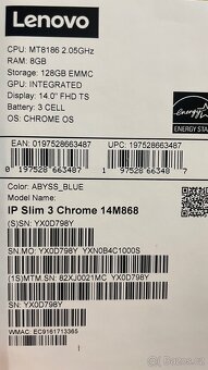Zánovní Notebook Lenovo ideapad slim 3, záruka - 5