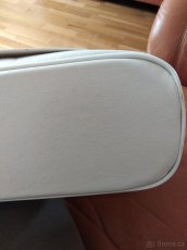 Kabelka béžová s žebrováním - 5