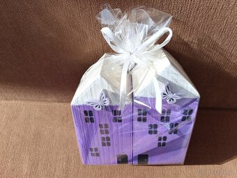 Domeček dřevěná dekorace - 5