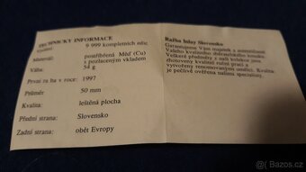 Medaile Ražba Inlay Slovensko - 5